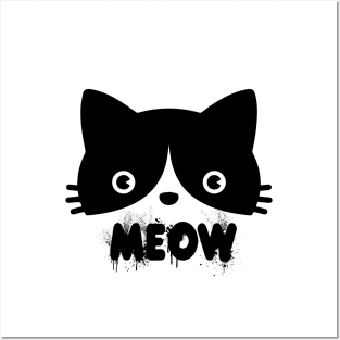 Meow tee design birthday gift graphic Posters and Art